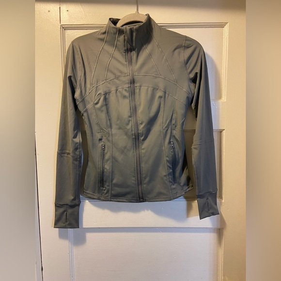 Jackets & Blazers - Gray Utility Jacket Lightweight Outdoor Design size 8-10